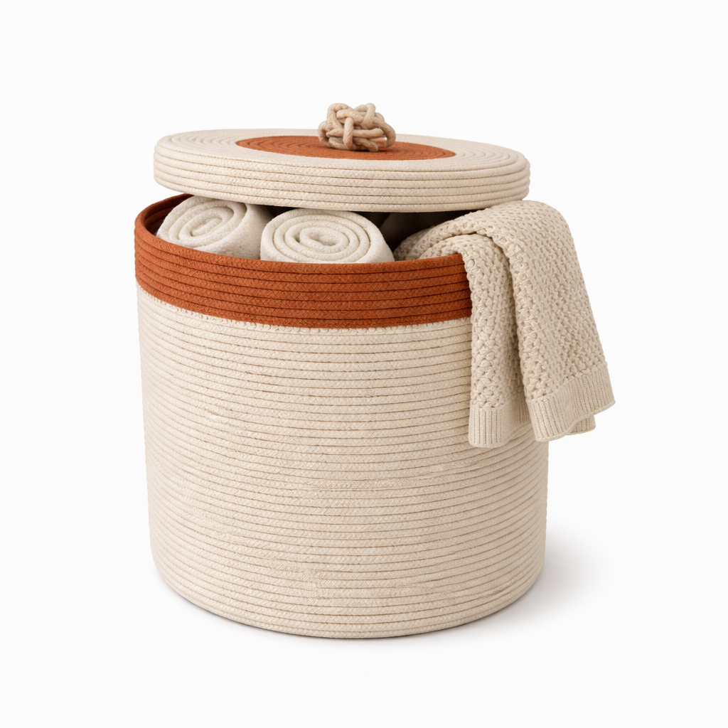 Cesto Multifuncional Versa – Náutico – Cru/Terracota