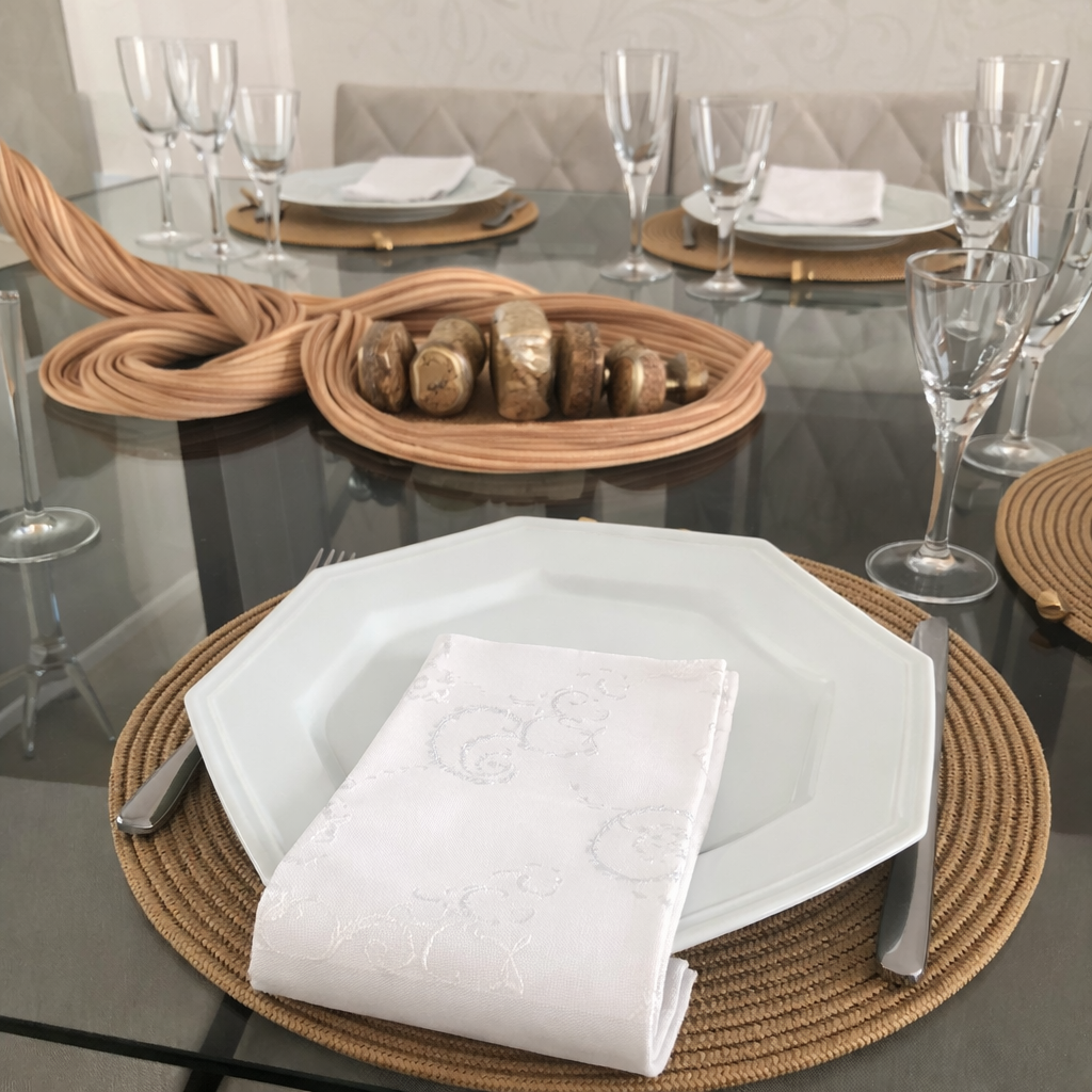 Jogo 6 Peças Americano Sousplat Celebrare – Náutico Dourado