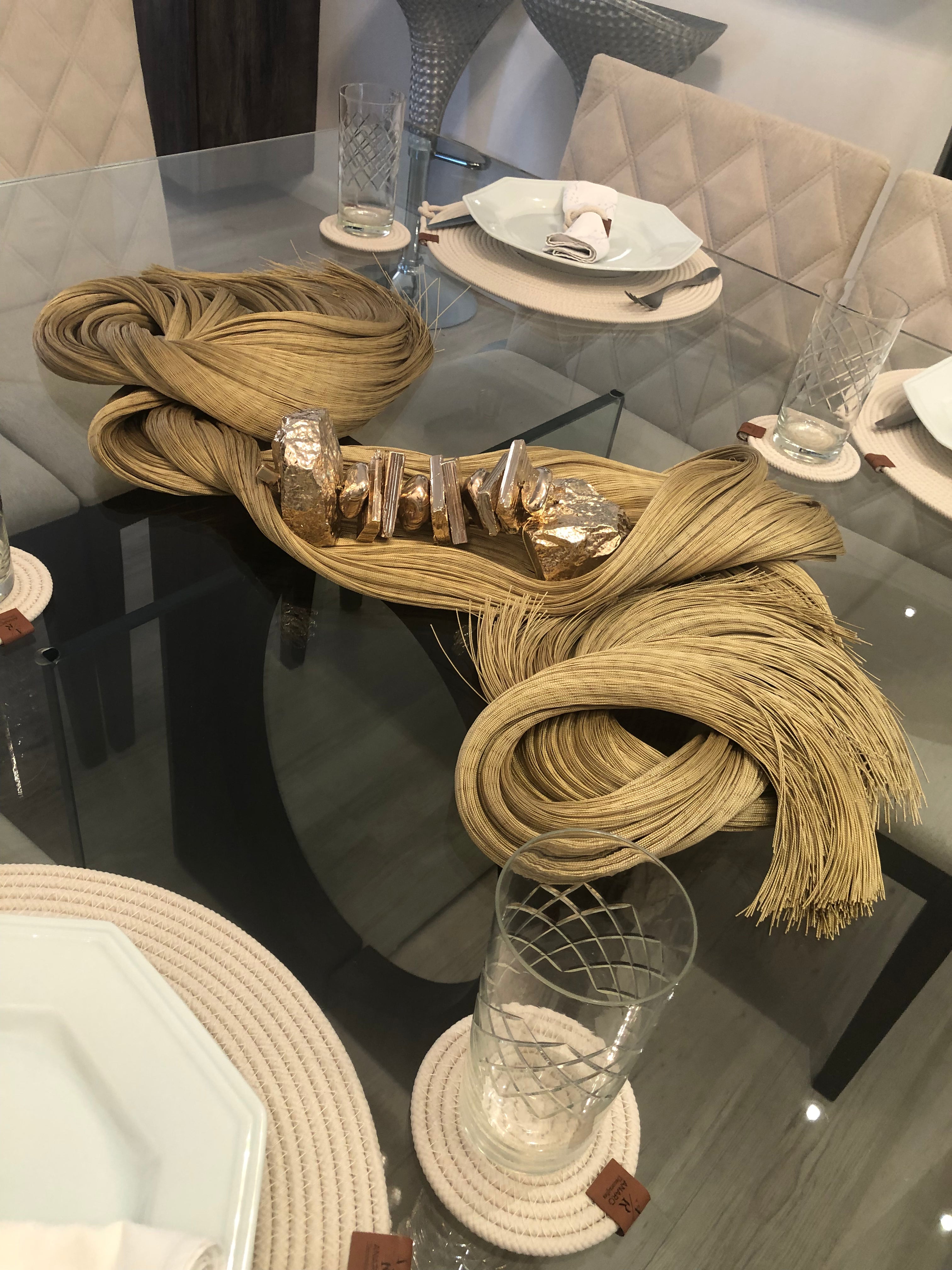 Adorno Elegância Dourada